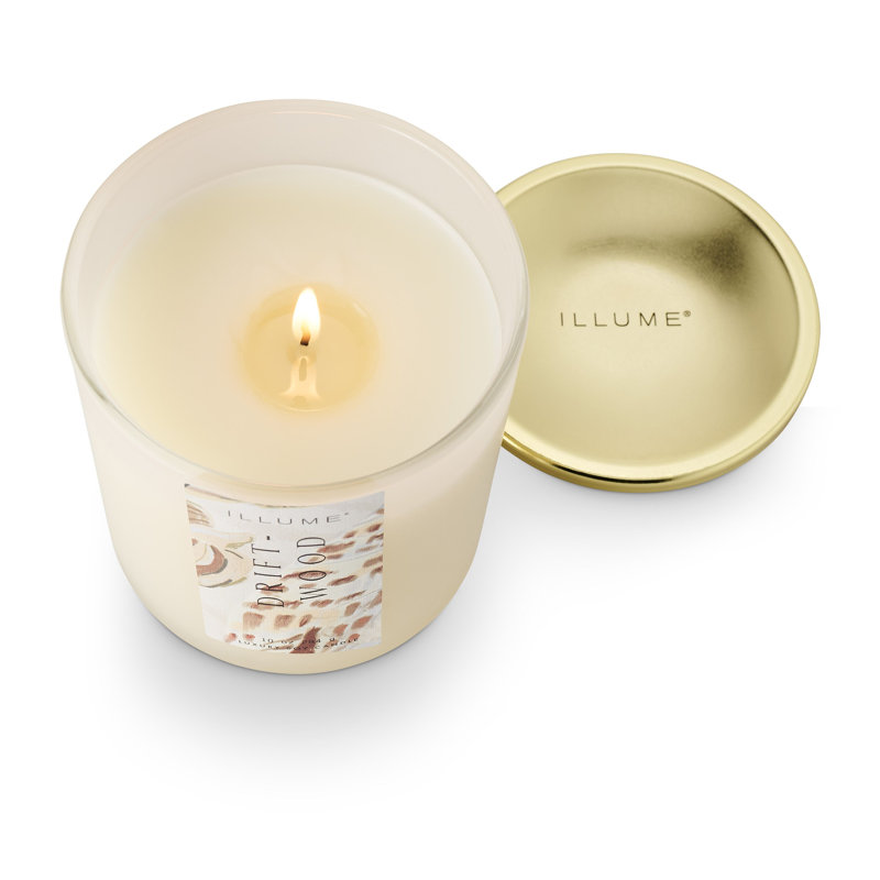 Bougie magnifique en verre flotté 284G