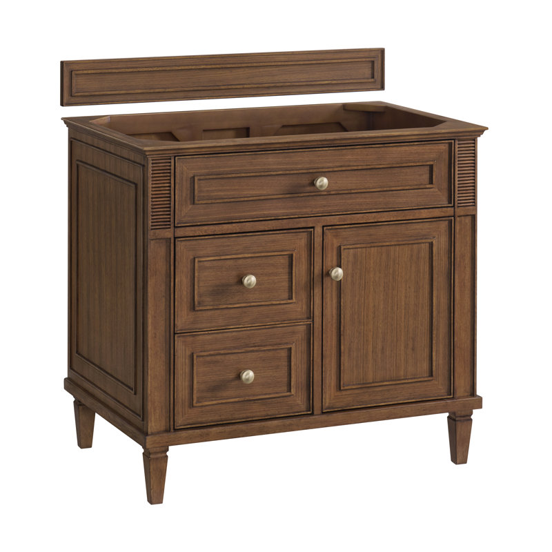 Lorelai 36'' W Single Vanity, White Zeus, Bright White, 8" Widespread