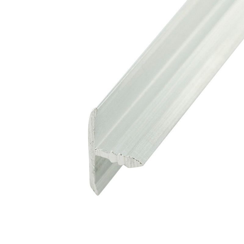 Moulure en T en aluminium à finition anodisée transparente (satinée) de 3/4 po Outwater, longueur 72 po (paquet de 18)