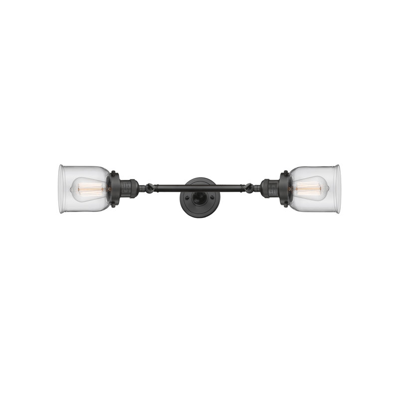 ClipperCove 2 - Light Dimmable Vanity Light, Oil Rubbed Bronze, 6 Watt Vinage LED Bulb, Clear