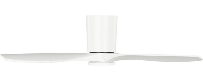 Seyra Smart Hugger LED Ceiling Fan, 44" Wide, Matte White, Matte White