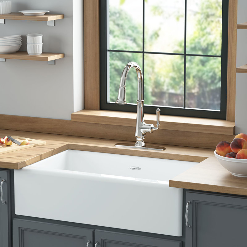American Standard Delancey Pull Down Kitchen Faucet, Polished Nickel