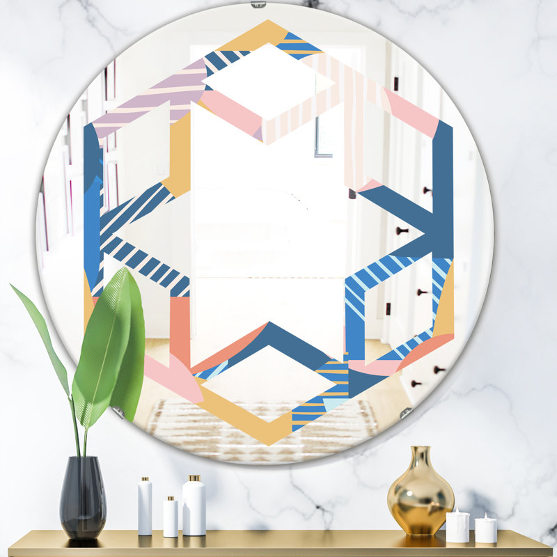 Miroir mural Hexagon Star, H 31,5 po x l po