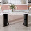 Table de salle à manger rectangulaire moderne et minimaliste avec un design exquis pour diverses pièces