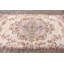 Grand tapis turc vintage beige pour l'extérieur et le salon avec un design antique