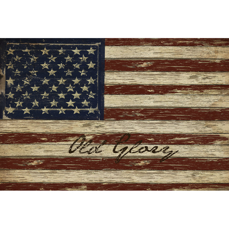 «Old Glory» par Beth Albert, reproduction d'art sur toile tendue, H 24 po x l 36 po x P 1,5 po