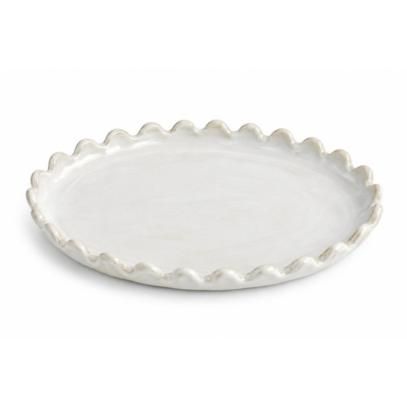 Plateau ovale Drian, Blanc