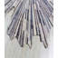 Tapis abstrait gris en polyester tissé à la machine 5 pi 3 po x 7 pi 3 po Novelty