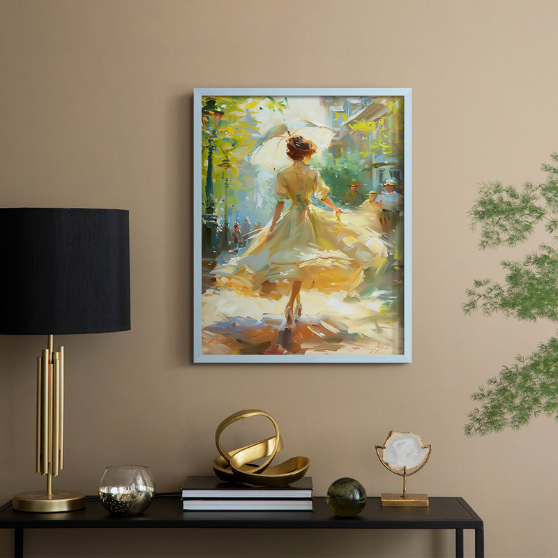 Série DCCCLX III, reproduction encadrée - bois massif, H 11 po x l 9 po, Bleu