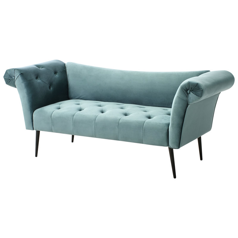 Chaise Longue NANTILLY Fabric, Teal
