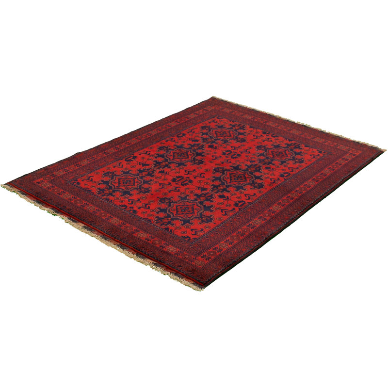 Tapis de zone en laine 5 pi x 6 pi 6 po à la main one-of-kind-noué la 2010 esari turque Allaina
