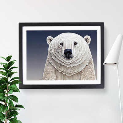 XH1022-8665X Super Polar Bear - Single Picture Frame Print