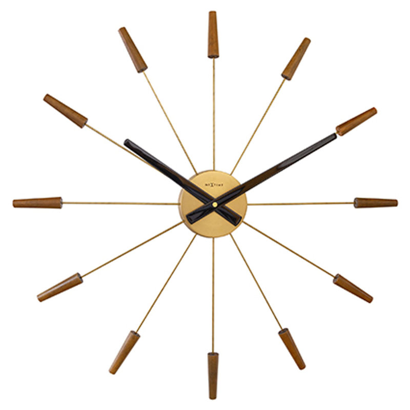Metal Wall Clock, Brown