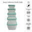 Contenant alimentaire Damiyan - Ensemble de 5-309358870