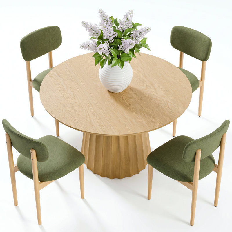 Chung 5 Piece - Dining Table Set, Green