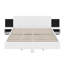 Lit plateforme flottant en bois avec lumières DEL, table de chevet, cadre de lit moderne pour la chambre à coucher-262720788-262720795