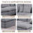 Oversized Corner Sectional Modular Sofa, Shariff Chenille Cloud Sectional Living Room Sets-859297028-859297029