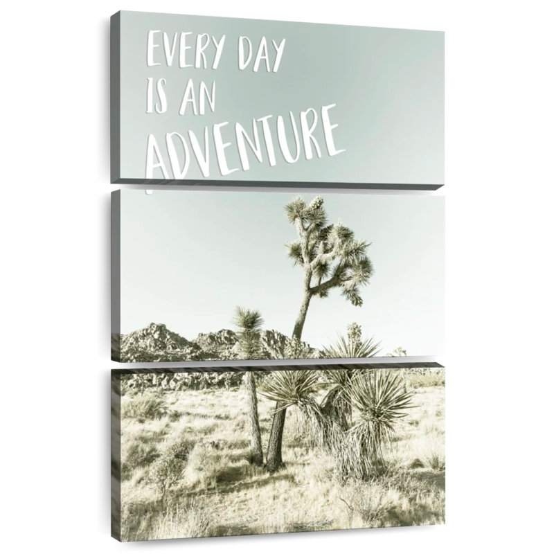 Every Day Is An Adventure Desert Impression, H 74 po x l 48 po