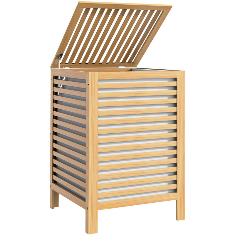 Panier à linge en bambou, Brun