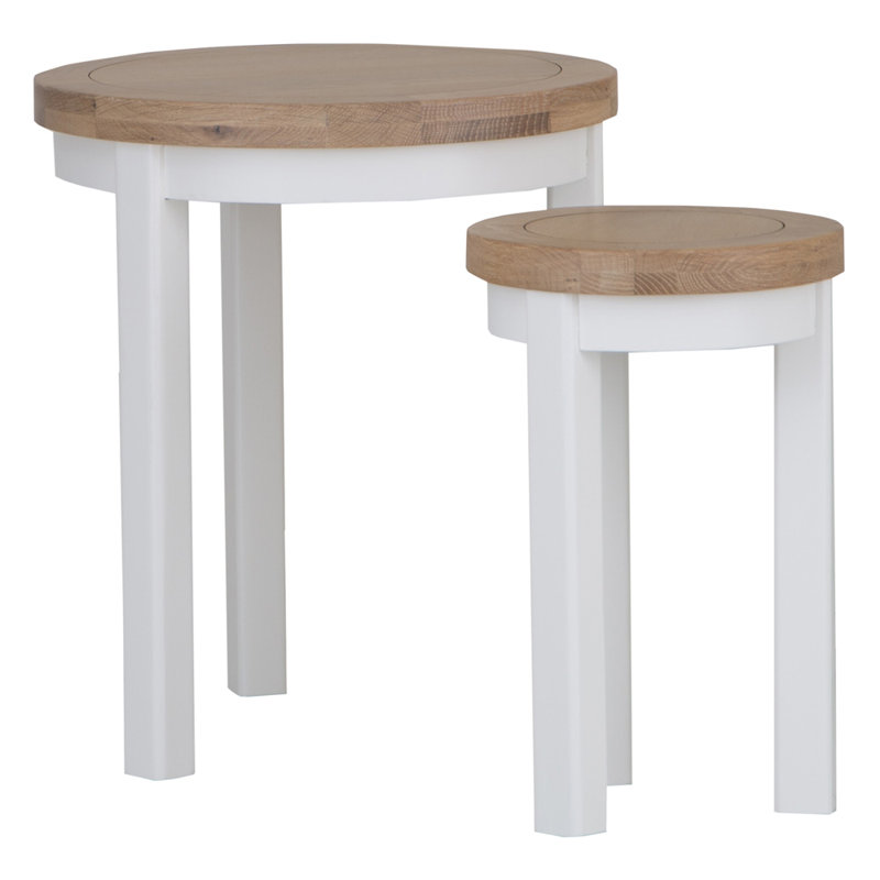 Lyddington Round Nest of 2 Tables