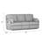 Saxon Gray Power Recline Sofa