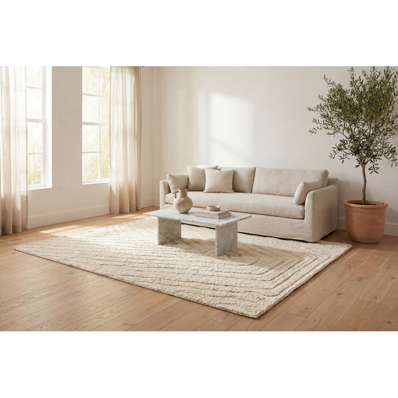 Crossen 18751-100 crème, Rectangulaire 8 pi x 10 pi