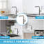 Robinet de cuisine rétractable à poignée simple avec accessoires