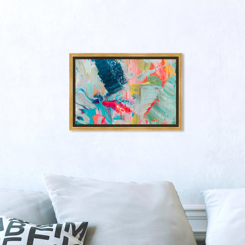 «Abstract That Love Feeling», impression sur toile, Toile encadrée, H 10 po x l 15 po, Noir