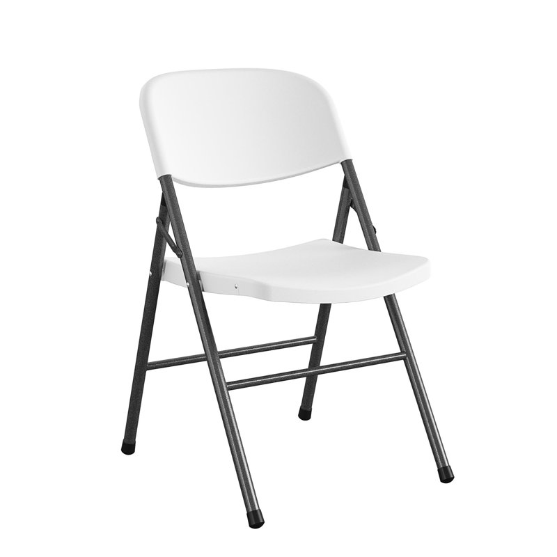 Chaise pliante intérieure / extérieure en plastique blanc COSCO Commercial, 4 pièces