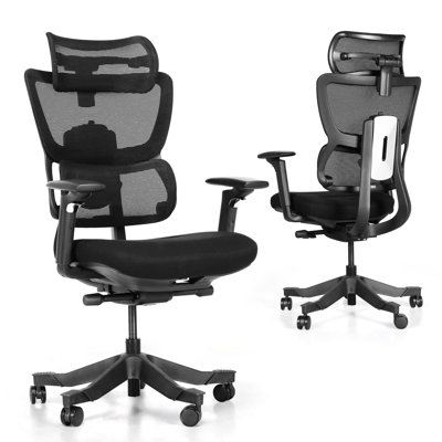 150° Recline Ergonomic Office Chair with Dynamic Back-Tracking System — 5-Level Adjustable Backrest & Adaptive Lumbar Support