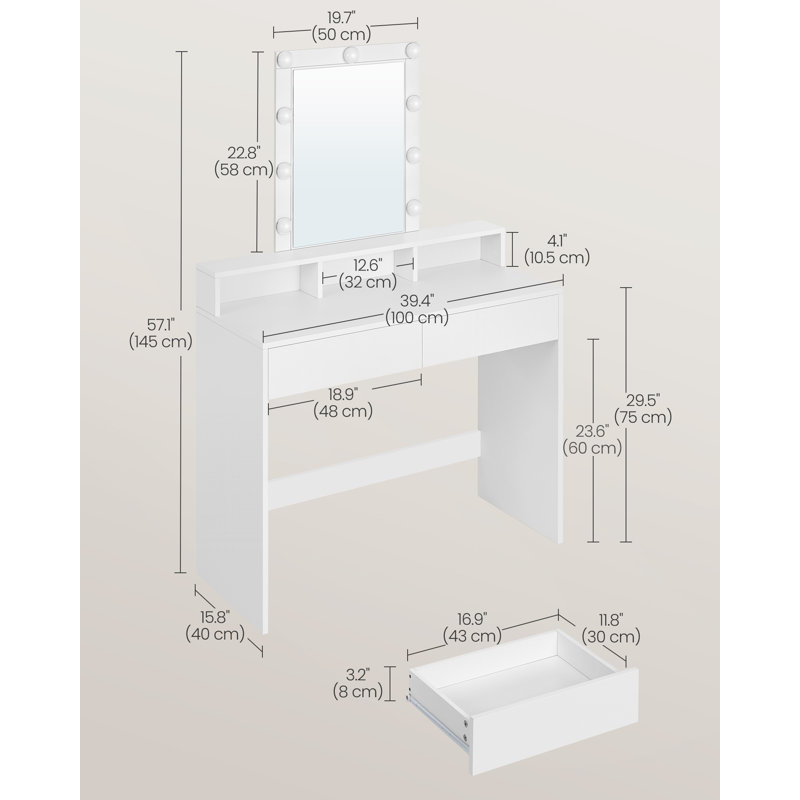 Mihael Dressing Table with Mirror