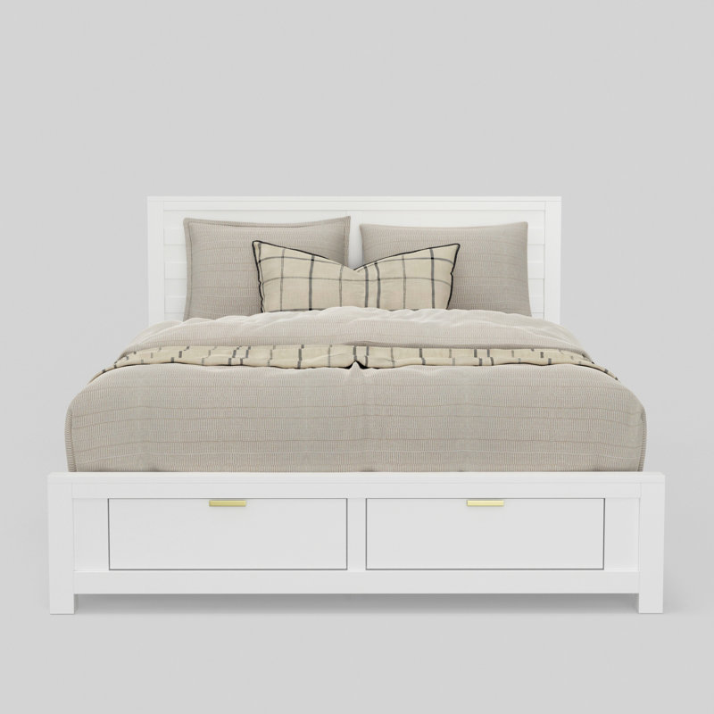 Milburn Carmel Storage Bed, California King, White