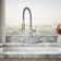 Kohler Crue Single Handle Semi-Professional Pre-Rinse Kitchen Faucet with Three-Function Pull Down Sprayer