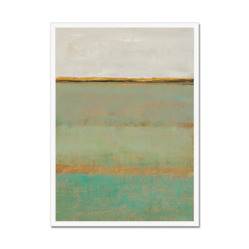 Verdant Field II by Timothy O' Toole - Painting, 50cm H x 34cm W, White Framed Paper Print