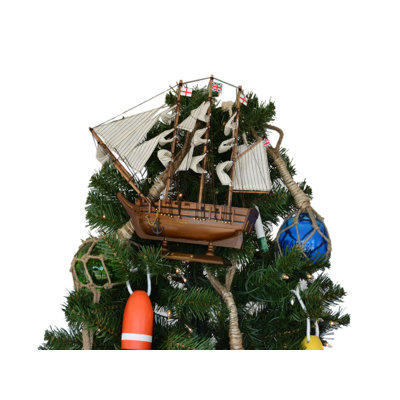 12'' Wood Nautical Tree Topper