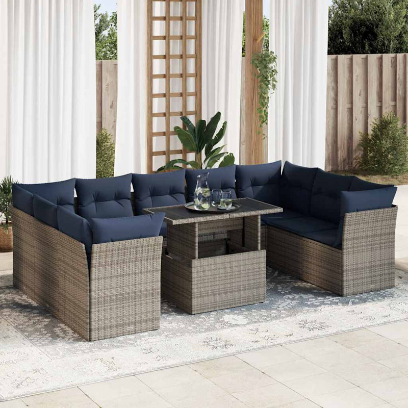 55cm Wide Patio Sofa with Cushions