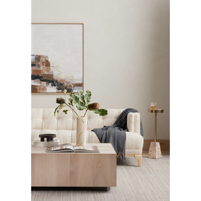 Galen End Table, Light Brown/Gold/Gray, Light Brown