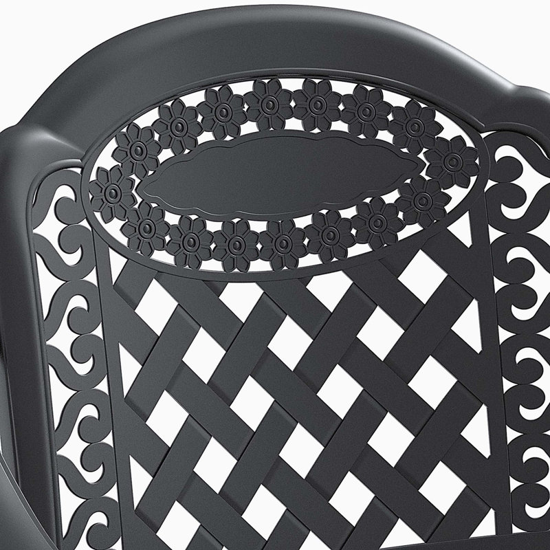 Ensemble 5 pièces de mobilier de patio en aluminium coulé avec coussins, multifonctionnel