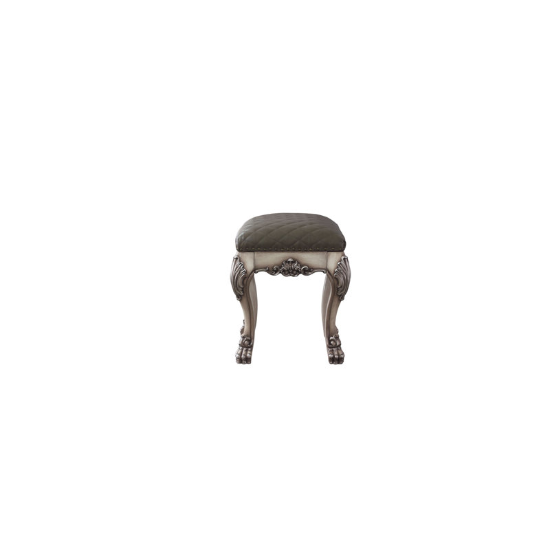Solid + Manufactured Wood Accent Stool