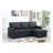 Upholstered Pull out Sectional Sofa with Chaise