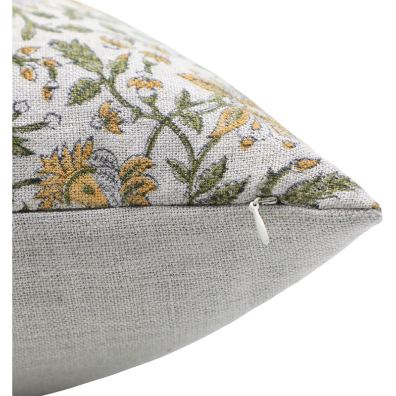 Housse de coussin Fab divine - taie d'oreiller à imprimé traditionnel, Neera Bel, H 18 po x l 18 po