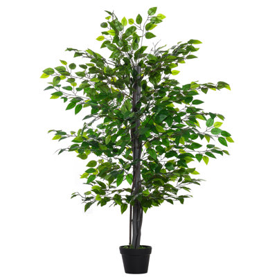 145cm Faux Banyan Tree in Cement Pot