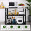 Chariot de cuisine mobile pour l'extérieur - plateau en acier inoxydable et rangement multiple