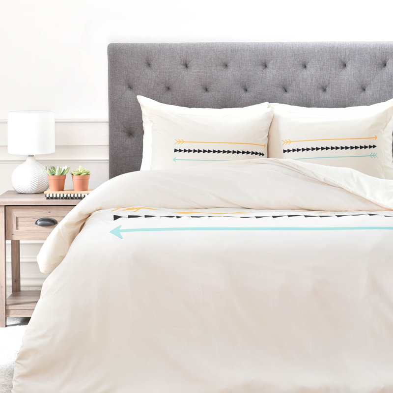 Allyson Johnson Geometric Shapes Duvet Cover, Twin/Twin XL Duvet Cover + 1 Standard Sham