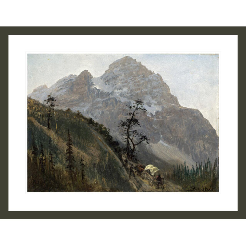 «Western Trail The Rockies» par Albert Bierstadt, impression giclée sur cadre, H 23,11 po x l 29,5 po