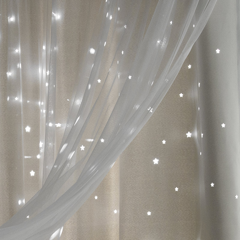 Panneau coulissant obscurcissant avec œillets Arkose, l 52" x L 63", Biscuit