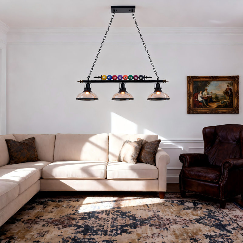Lustre 3 lumières Billiard Bowling Pin