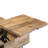 Hunter 32"W Solid Mango Wood and Metal Industrial Square Lift Top Coffee Table with Hidden Storage and Dual Lift Tops-1607252086