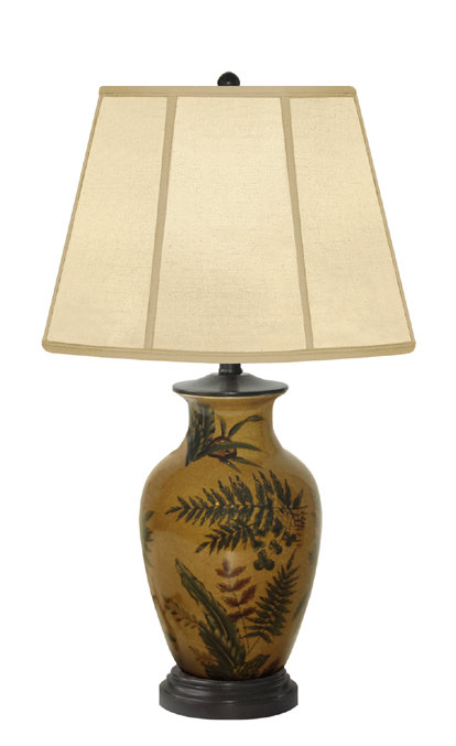 Fern Leaf Ceramic Table Lamp