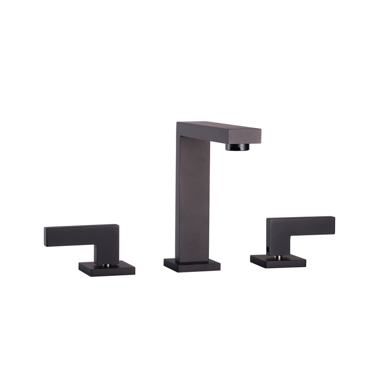 Widespread Bathroom Faucet, Black